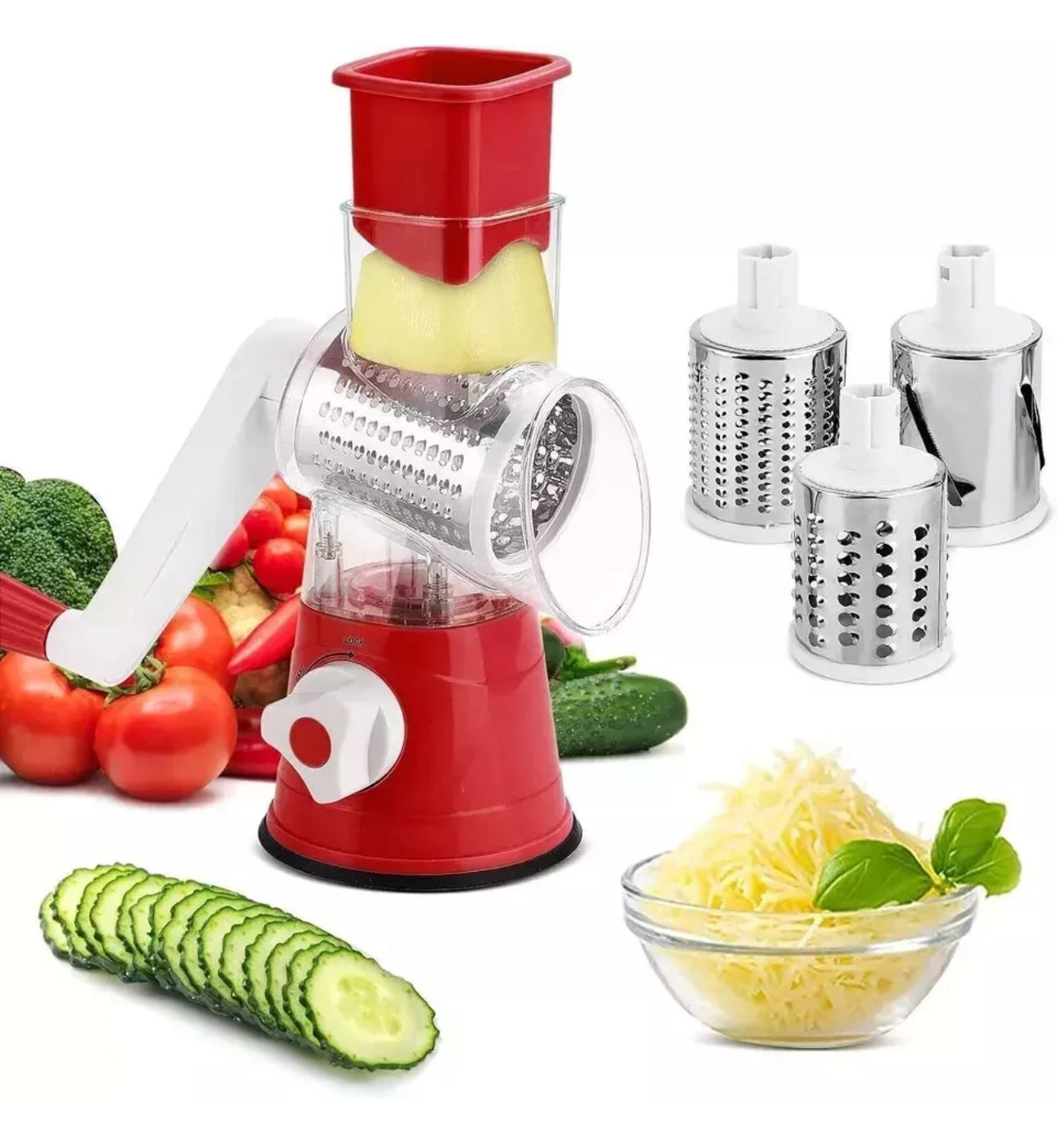 ROTATING GRATER -RED