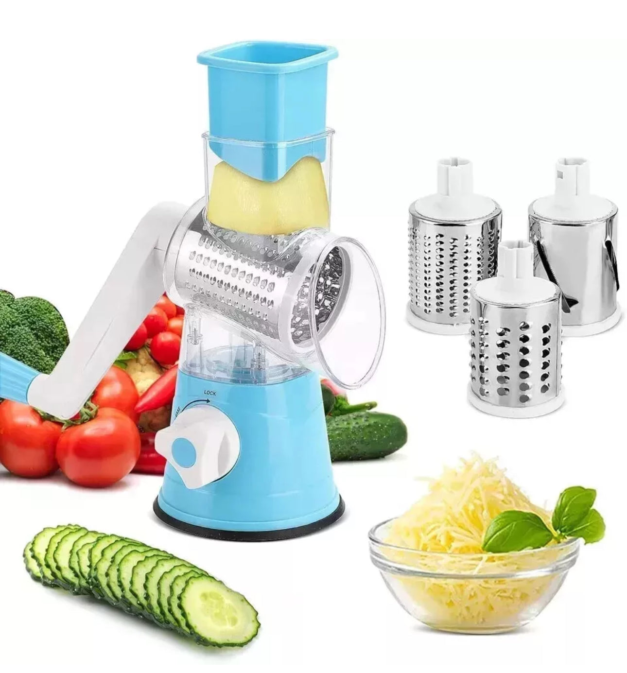 ROTATING GRATER - BLUE