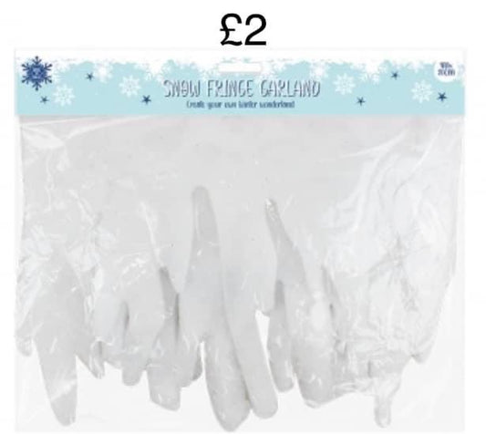 CHRISTMAS SNOW FRINGE DECORATION