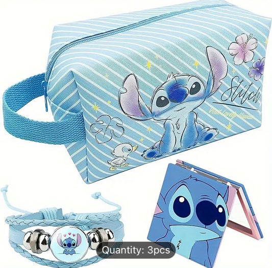 DISNEY STITCH 3PC MAKE UP SET