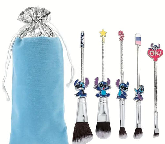 DISNEY STITCH MAKE UP BRUSH 5PC SET