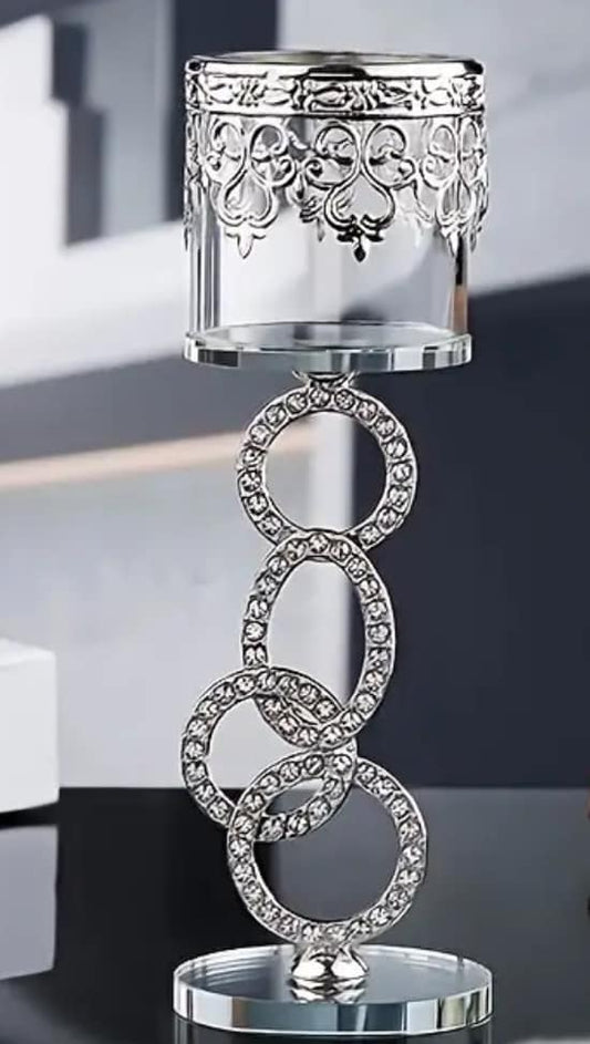 DIAMANTE CANDLE HOLDER