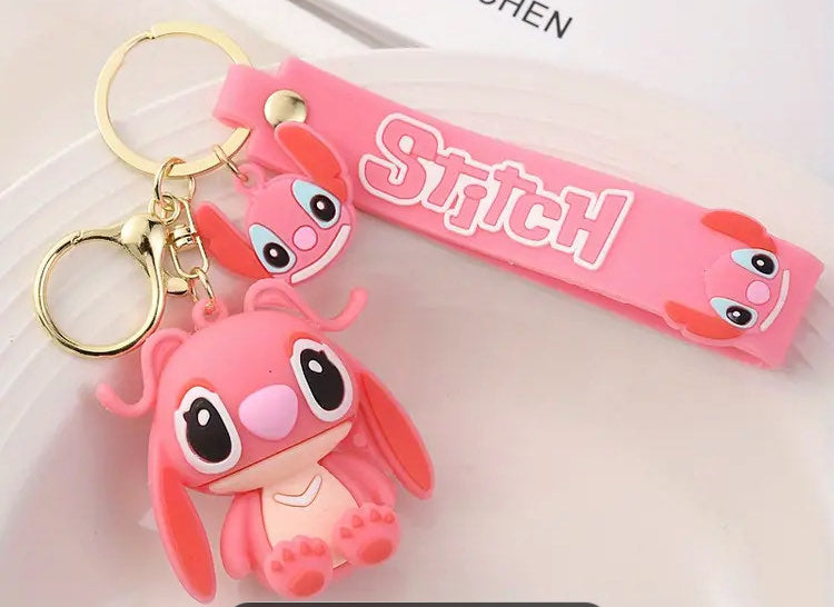 STITCH ANGEL KEYCHAIN