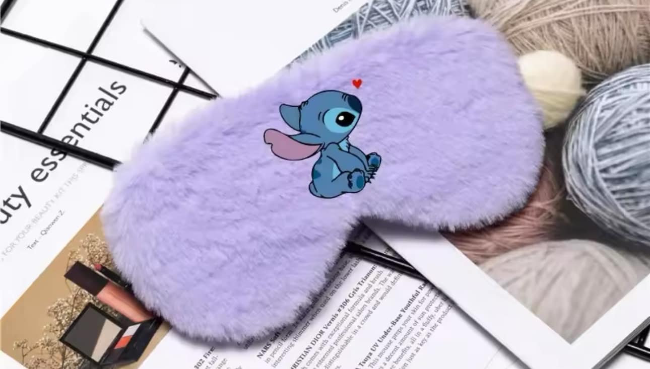 STITCH EYE MASK - PURPLE