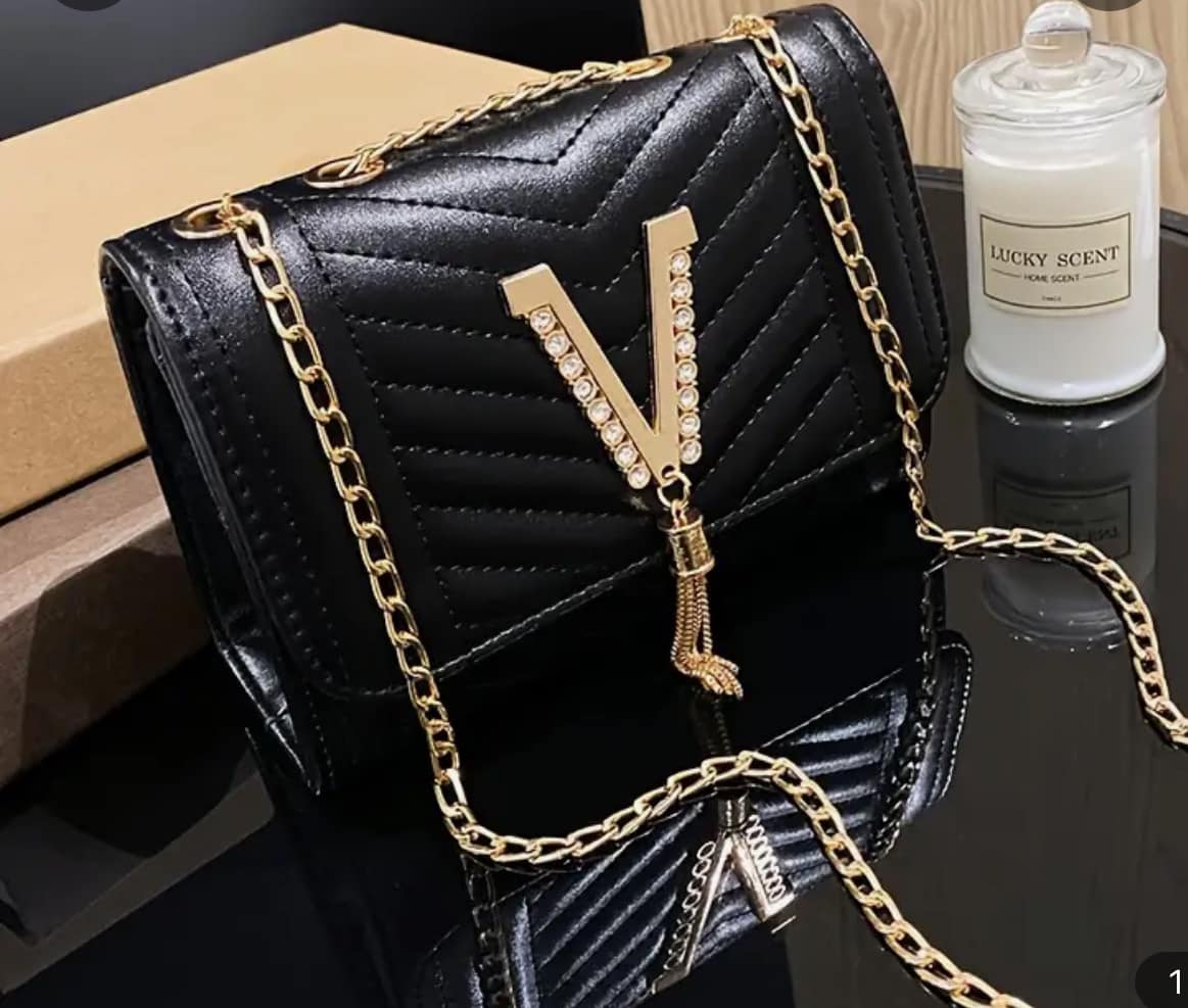 LADIES CHAIN V HANDBAG