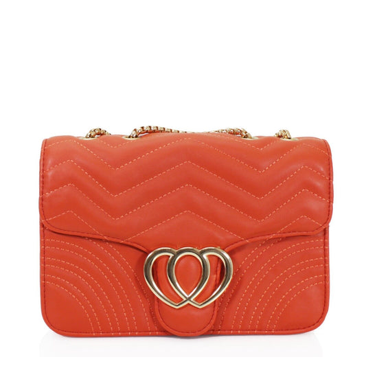 HEART PENDANT QUILTED BAG - CLEARANCE